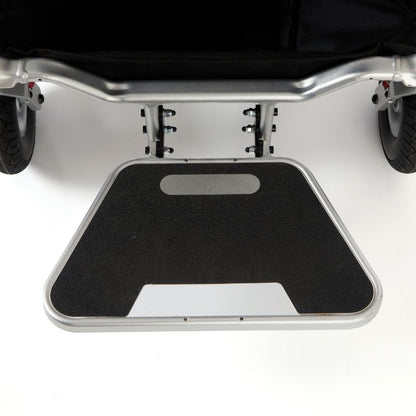 Aerolite Trekker Electric Wheelchair - Folding 4mph 18 miles range Silver - Mobility Confidence