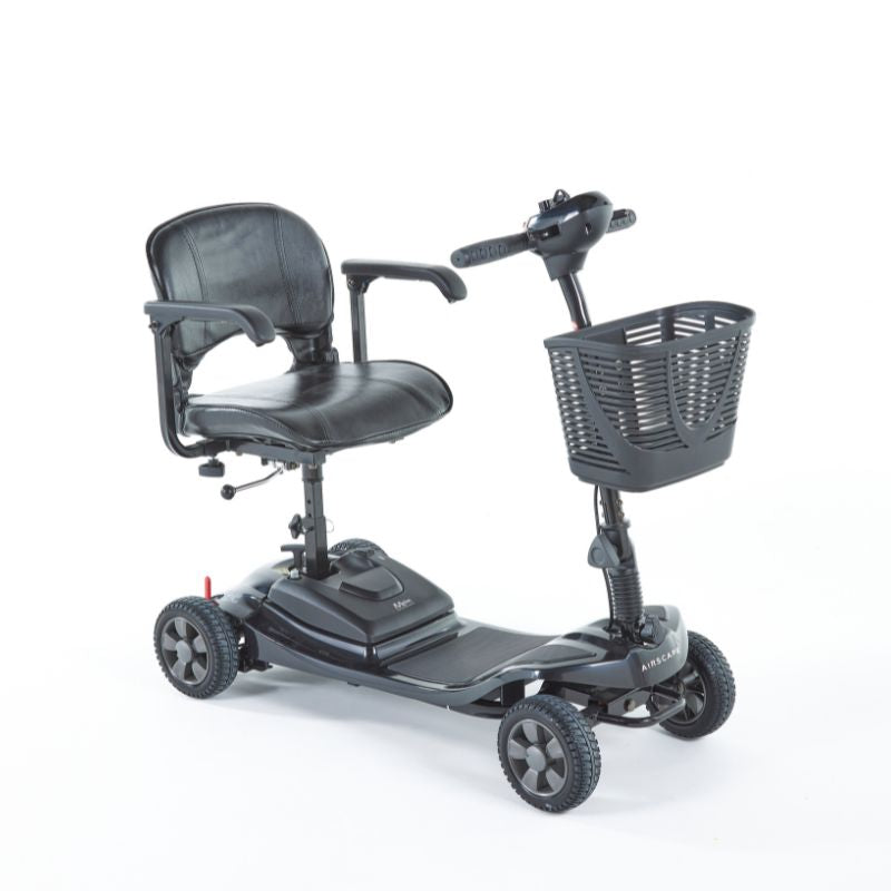 Airscape Mobility Scooter - Portable 4mph 10 mile range Black - Mobility Confidence