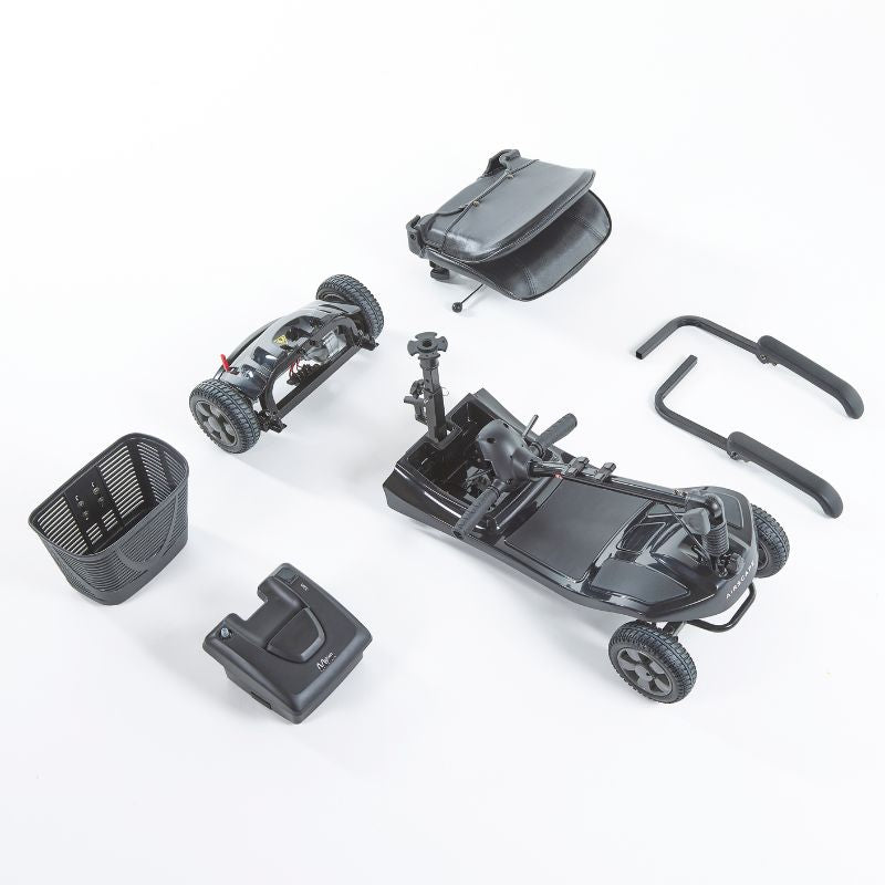 Airscape Mobility Scooter - Portable 4mph 10 mile range Black - Mobility Confidence