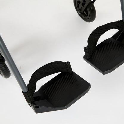 Magnelite Folding Wheelchair - Transit wheelchair Grey - Mobility Confidence