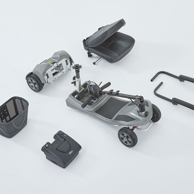 Motion Healthcare Alumnia Air Mobility Scooter - portable 4mph 10 miles range - Mobility Confidence