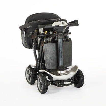 eDrive Mobility Scooter - Automatic folding 4mph 10 miles range Silver - Mobility Confidence
