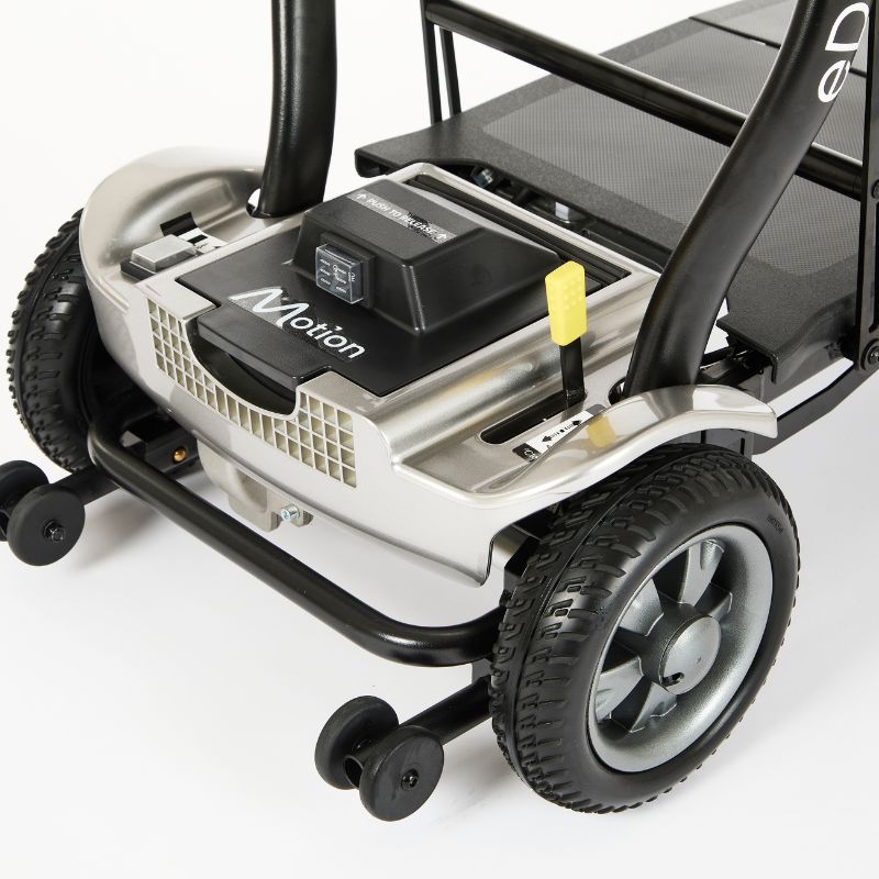 eDrive Mobility Scooter - Automatic folding 4mph 10 miles range Silver - Mobility Confidence